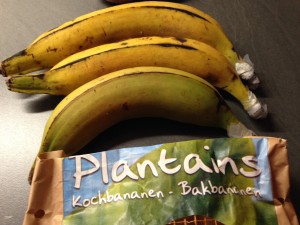 Kochbananen Platains