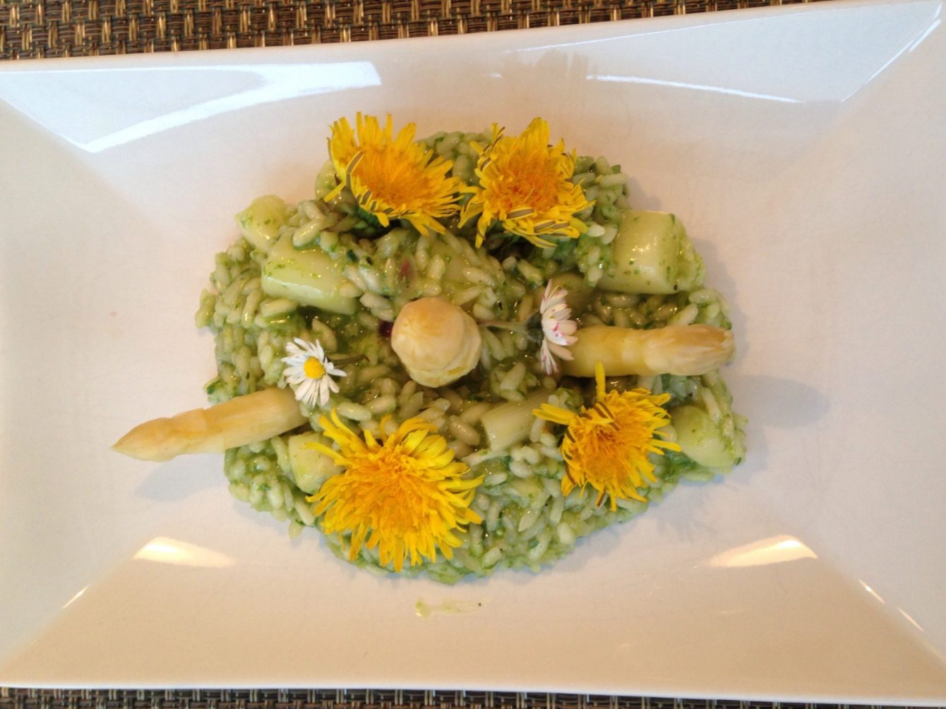 Bärlauch Risotto mit Spargel