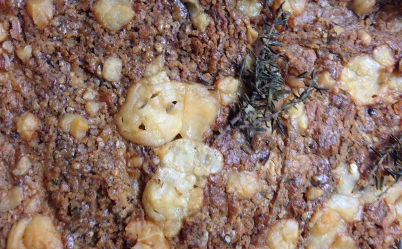 Pizza a la Noisette – Pizza mit Haselnüssen, Ziegenkäse und Thymian