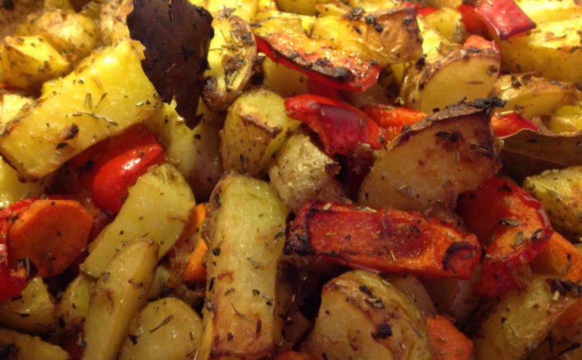 Provenzialische Ofenkartoffeln mit Safranhonig