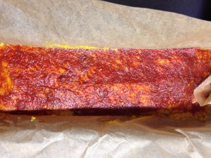 Kichererbsen Bohnen Gemüse Brot mit Glasur