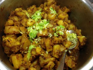 Knusprige Gewürz Kartoffel indisch