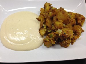 Knusprige Gewürz Kartoffel indisch