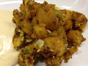 Knusprige Gewürz Kartoffel indisch