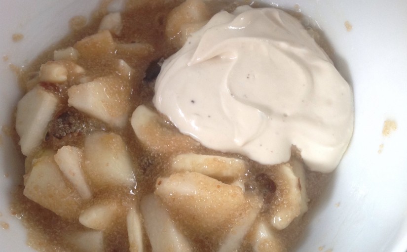 Amaranth Porridge mit Tahine Joghurt