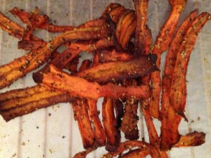 Gemüsechips aus Karotten