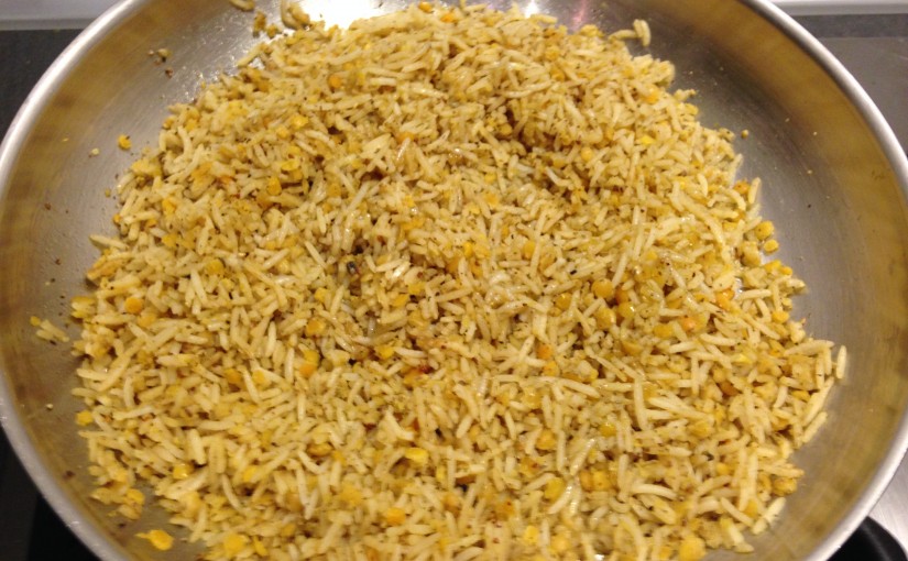 Linsenreis mit Safran, Kardamom, Za'atar
