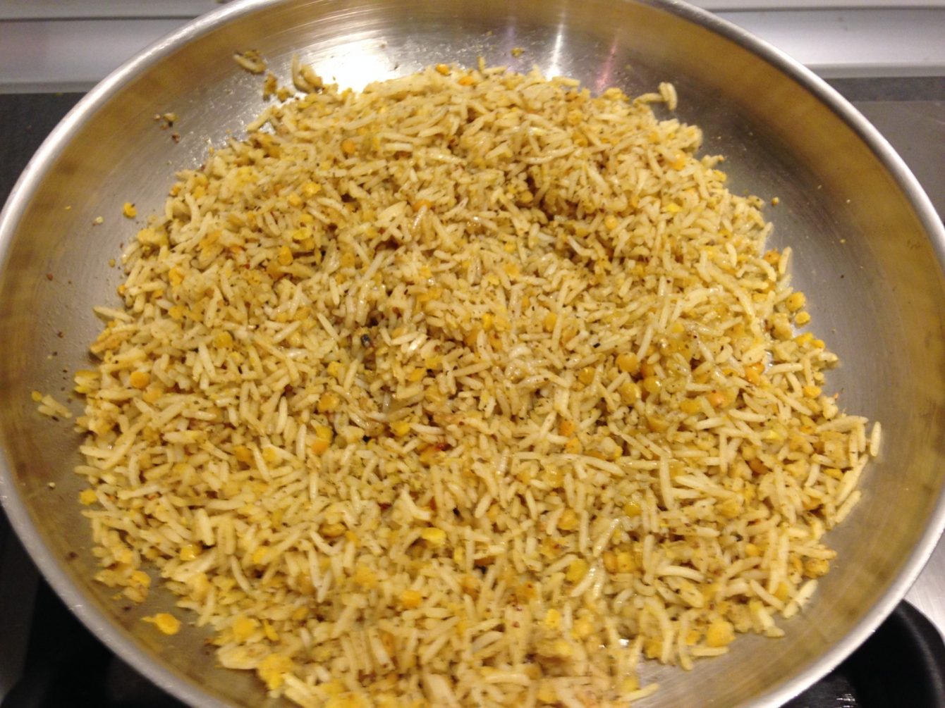 Linsenreis mit Safran, Kardamom, Za'atar