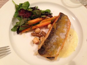Loup de Mer mit Orangen Kardamom Soße