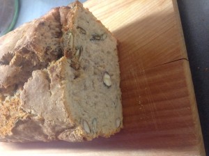 5 Minuten Sauerteig Brot mit Nüssen