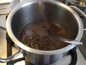 Belugalinsen mit Gewürzen