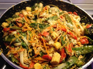 Pad Thai mit Erdnuss Soße