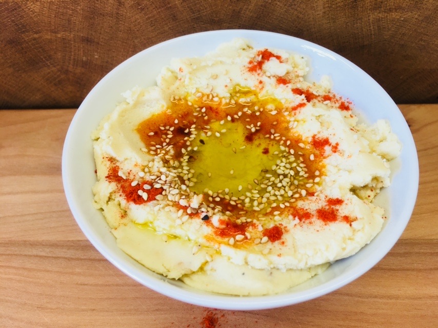 Kartoffel Püree mit Tahini und Knoblauch