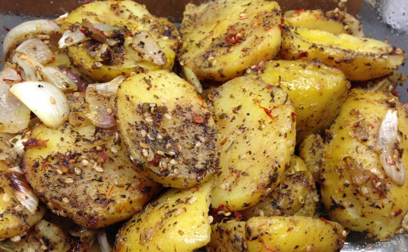 Gebackene Zatar Kartoffeln