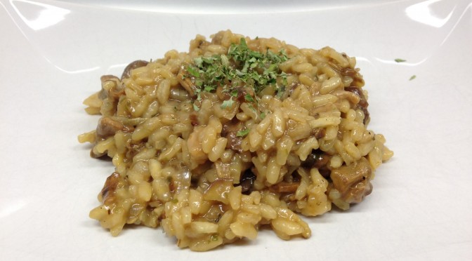 Steinpilz Risotto mit Trüffelöl