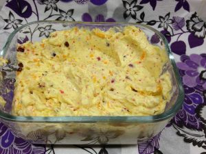 Ingwer Orangen Butter mit Roten Pfefferbeeren und Rapsöl