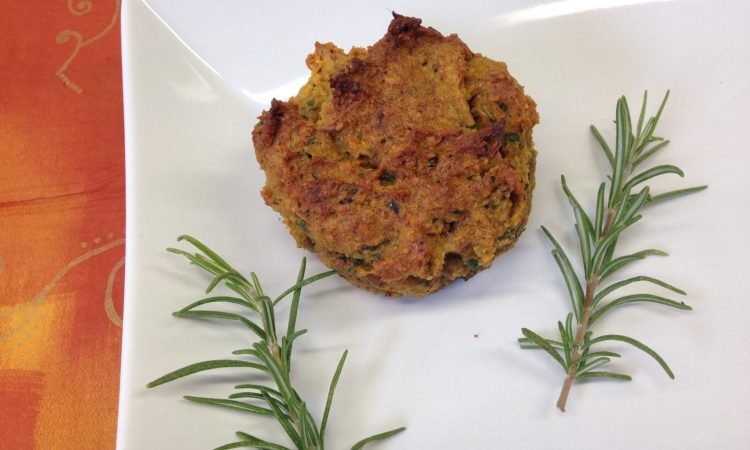 Süßkartoffel Muffins mit Chili und Kräutern