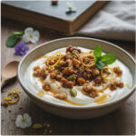 Griechischer Joghurt mit Honig und gerösteten Nüssen