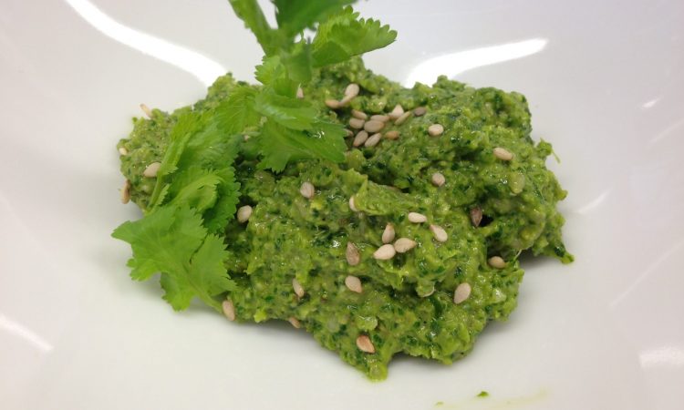 Koriander Pesto mit Sesam