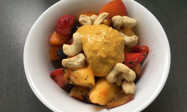 Aprikosen Tahini Dip mit Ingwer