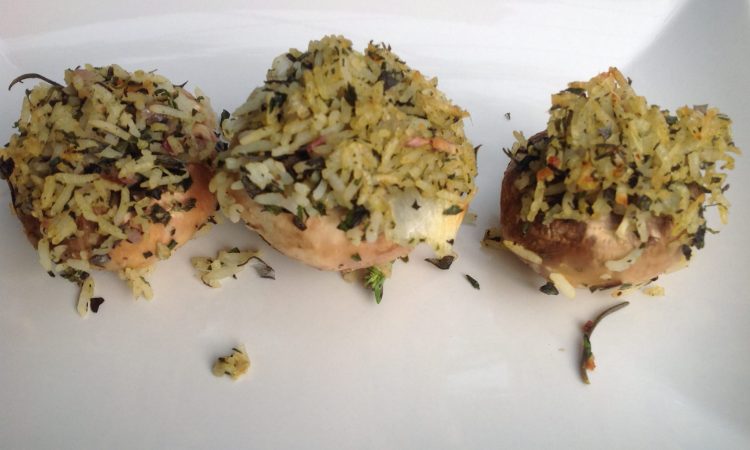 Marinierte Gefüllte Champignons mit Rosmarin-Gewürz-Reis