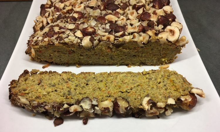 Bananen Karotten Brot mit Tahini