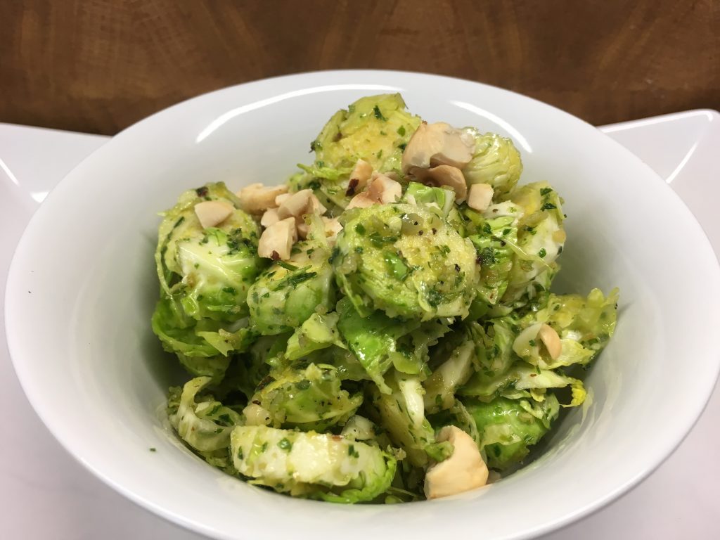 Rosenkohl mit Haselnuss Pesto