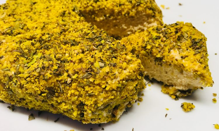 Cashew Käse mit Pistazien und Minze