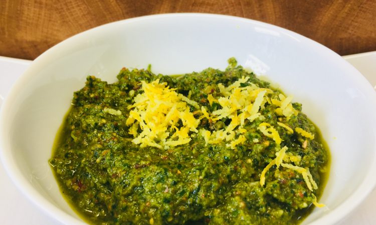 Zitronen Salbei Mandel Pesto