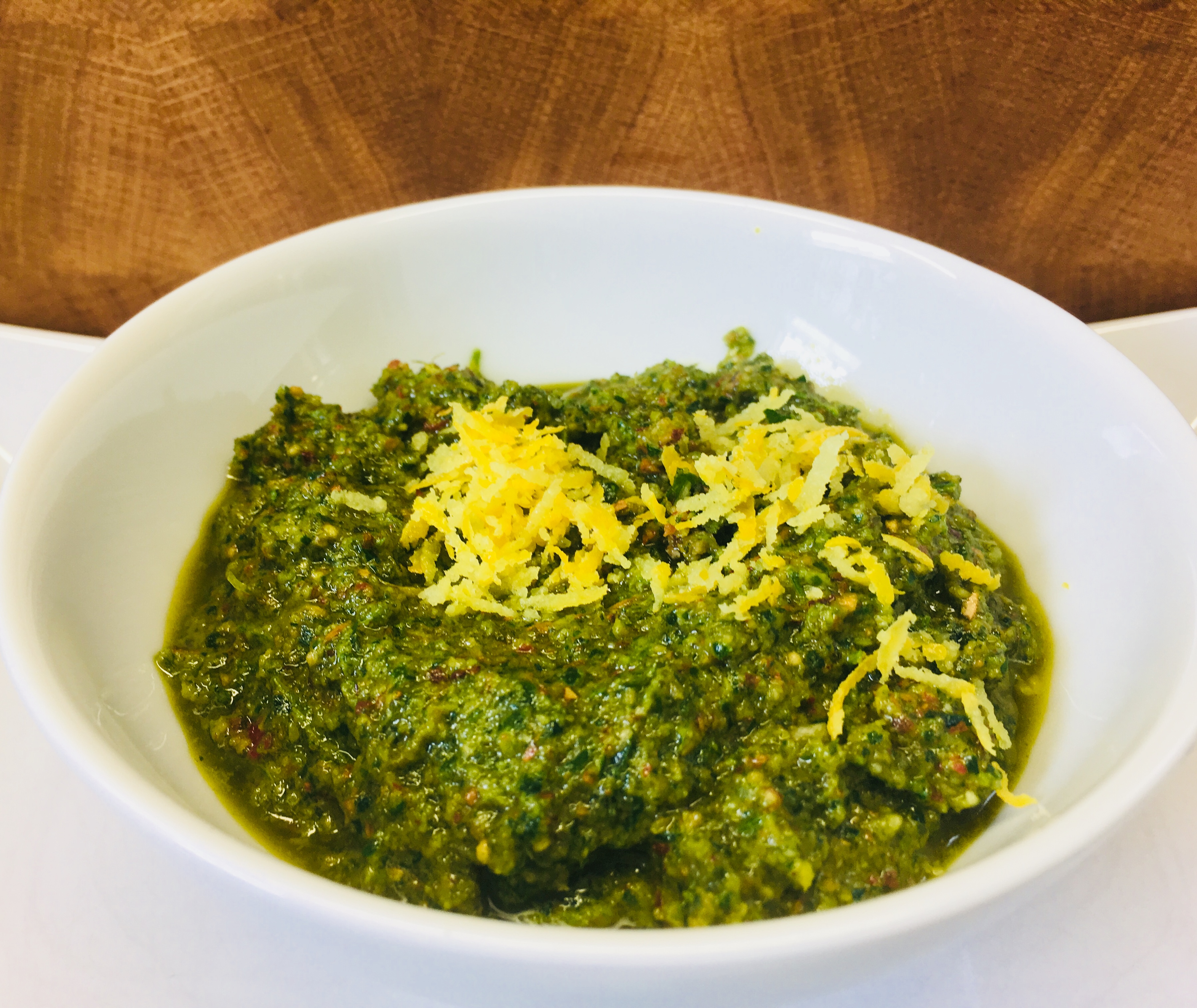 Zitronen Salbei Mandel Pesto