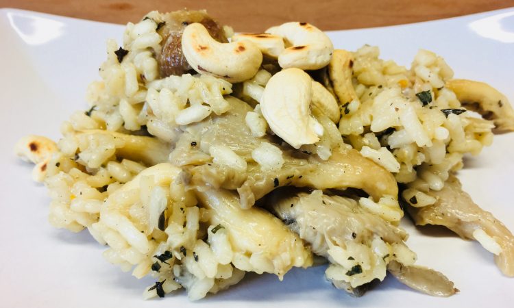 Risotto mit Austernpilzen und Cashews