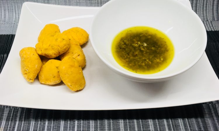 Kürbis Gnocchi mit Knoblauch Thymian Sauce