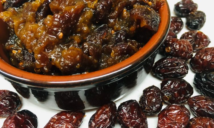 Cranberry Aprikosen Sauce mit Orange, Ingwer und Zimt