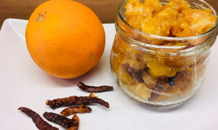 Karamellisierte Chili-Orangen