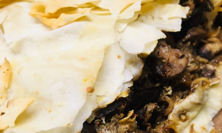 Auberginen Pilz Pastete