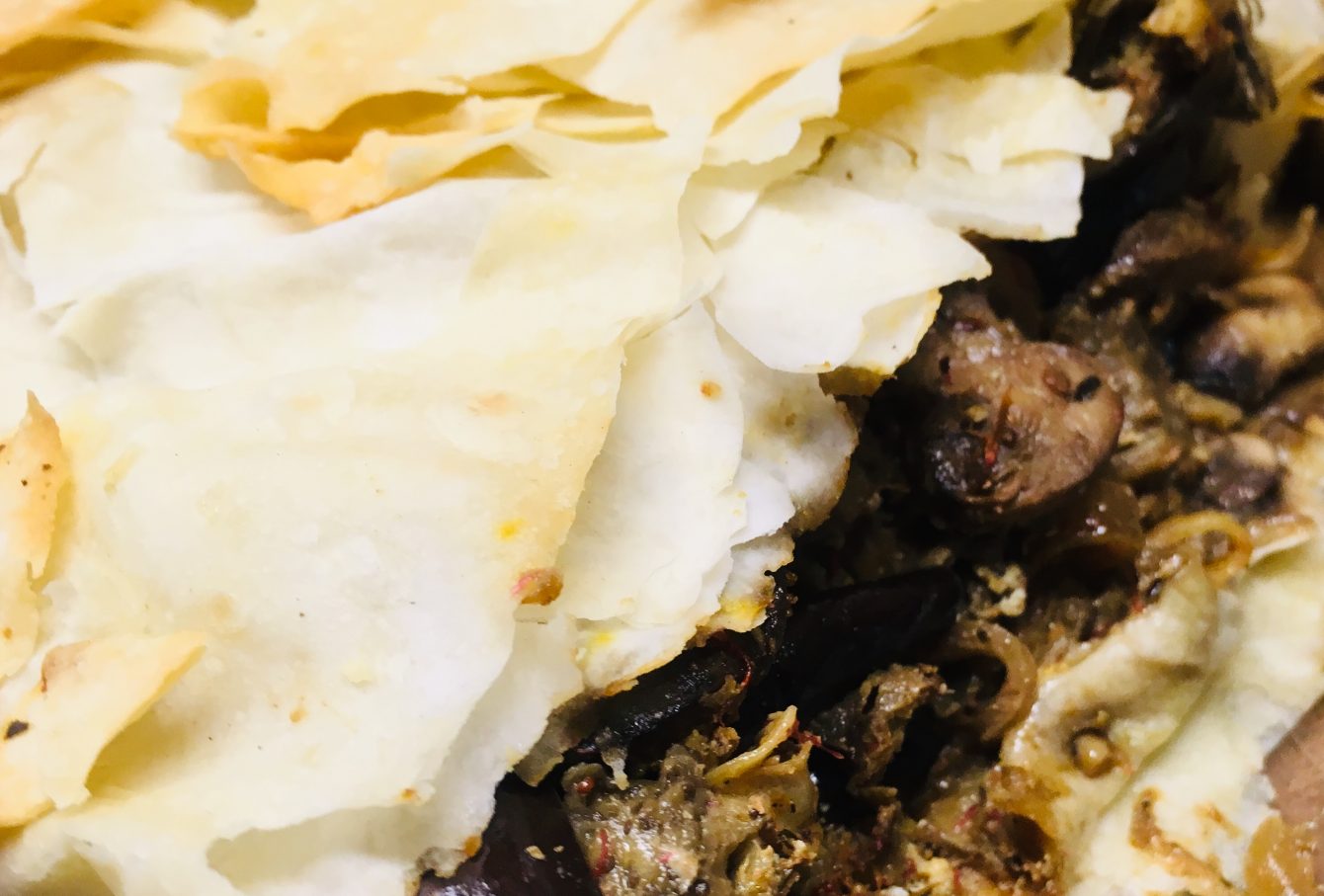 Auberginen Pilz Pastete