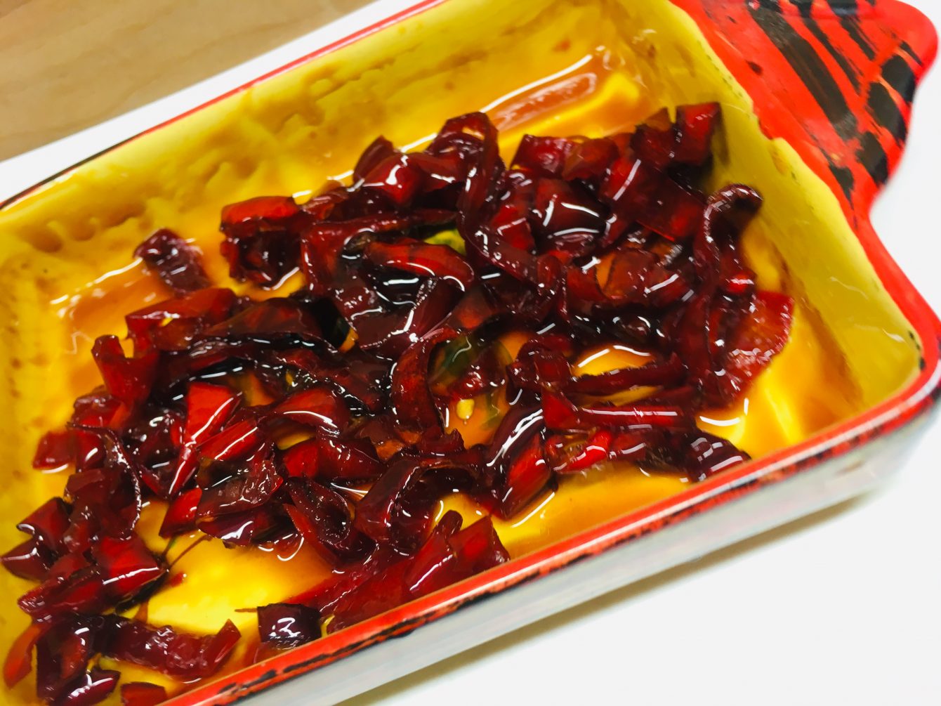 Karamellisierte Chilis