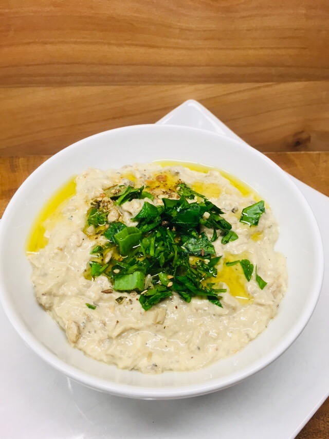 Baba Ganoush Auberginencreme mit Tahine