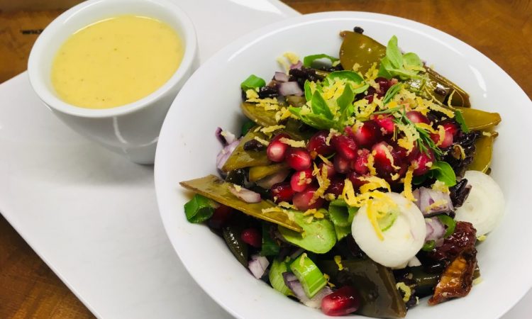 Schwarzer Reis Salat mit Grünen Bohnen