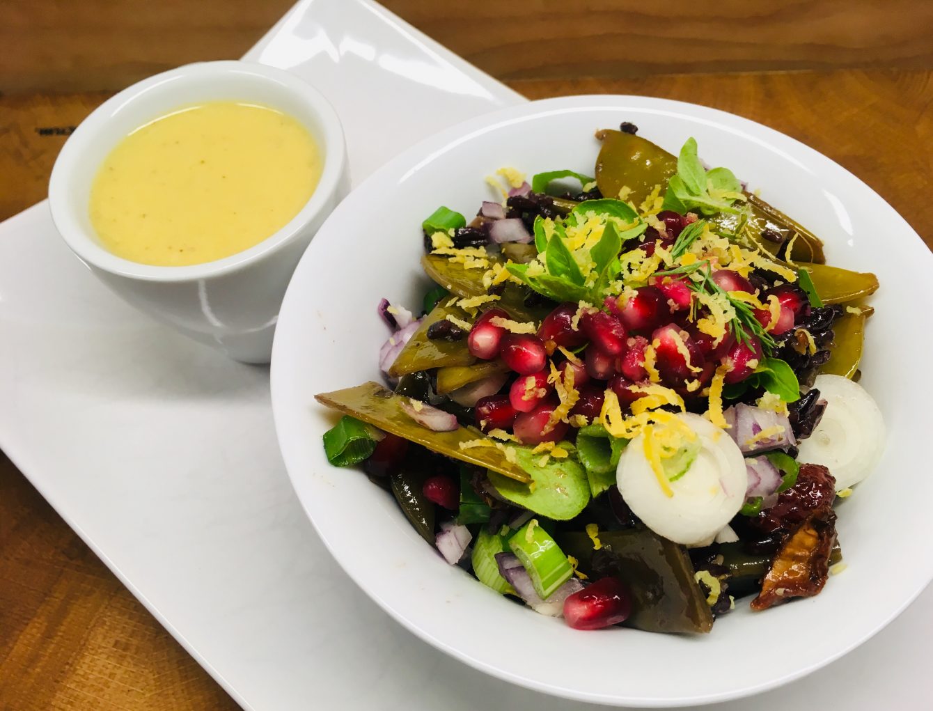 Schwarzer Reis Salat mit Grünen Bohnen