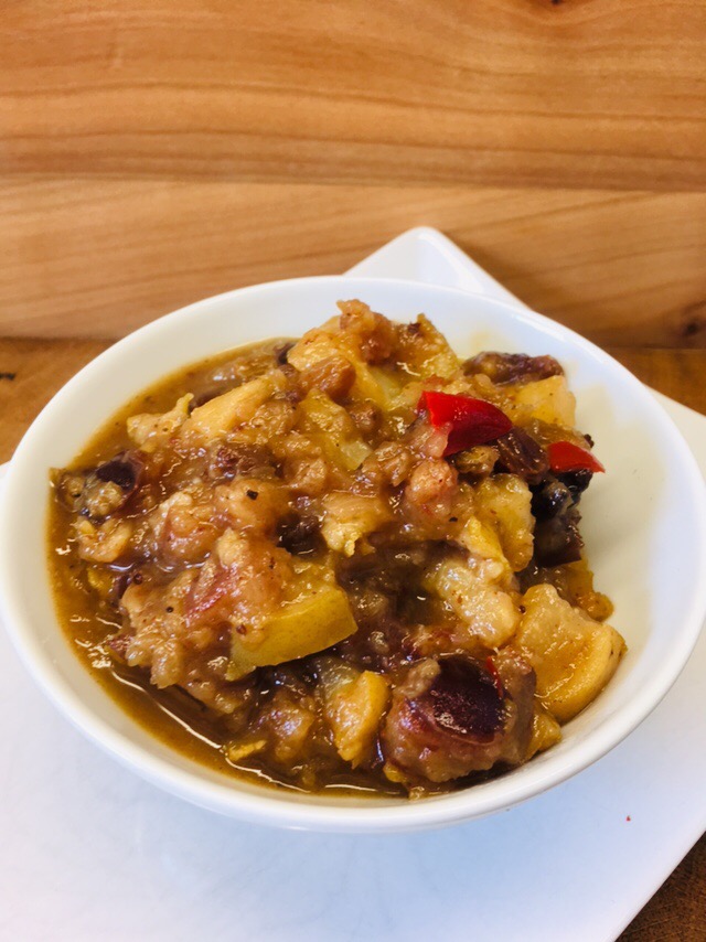 Birnen Chutney mit Datteln und Chili