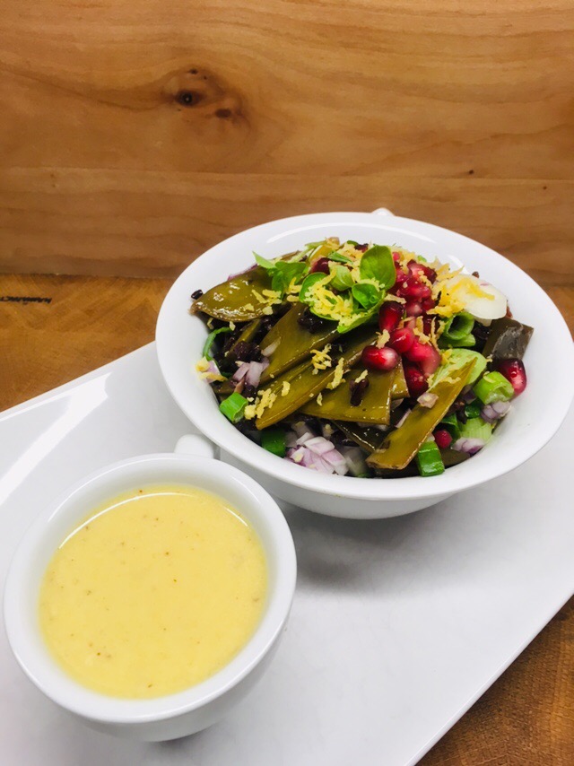 Schwarzer Reis Salat mit Grünen Bohnen