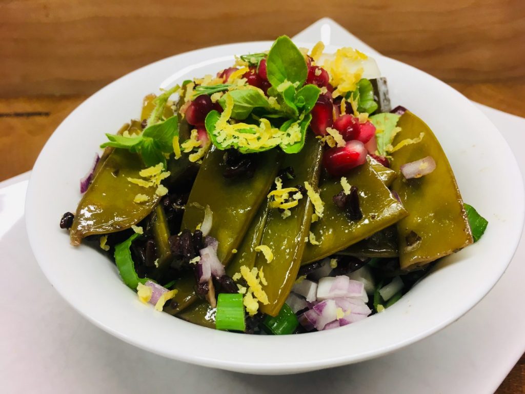 Schwarzer Reis Salat mit Grünen Bohnen