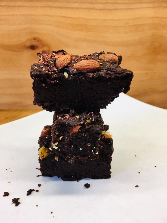 Bohnen Brownies mit Orangen und Chili