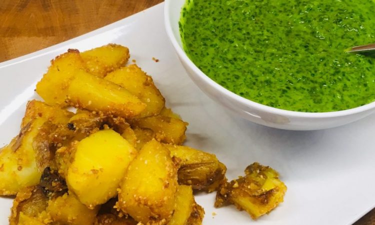 Kartoffeln mit grüner Mojo Sauce