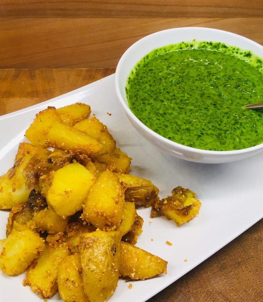 Kartoffeln mit grüner Mojo Sauce