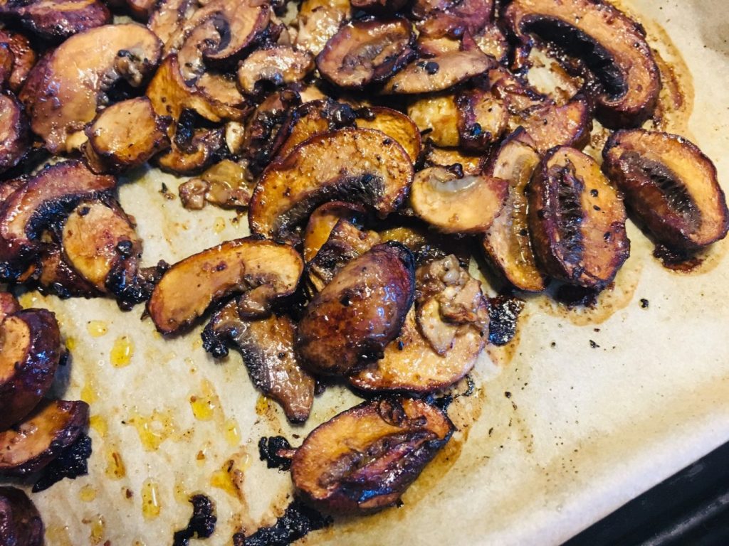 Geröstete Balsamico Portobello Pilze