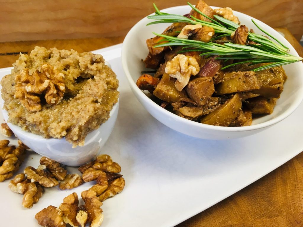 Geröstete Karotten mit Feigen und Walnüssen