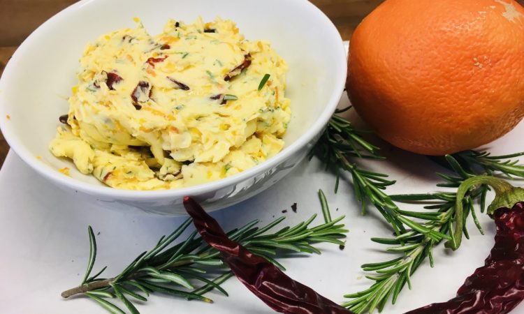 Orangen Chili Butter mit Rosmarin
