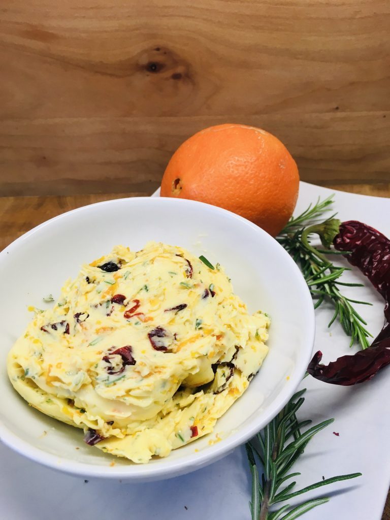 Orangen Chili Butter mit Rosmarin